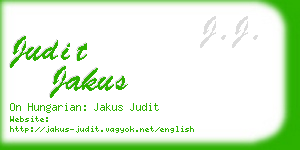 judit jakus business card